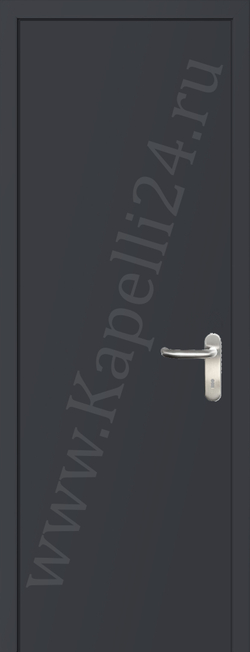 Дверь влагостойкая пластиковая KAPELLI multicolor ДГ RAL 7024 Графитовый серый + коробка