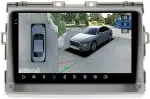 Магнитола для Toyota Estima 3 2006-2016 (без 360, рамка серая 9) - FarCar BX9-360-9574-9 монитор 9.5" 2K QLED на Android 13, Быстрая, CarPlay, 4G SIM-слот, 4 камеры в комплекте