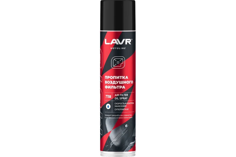 LAVR MOTO Пропитка для воздушных фильтров, 400 мл