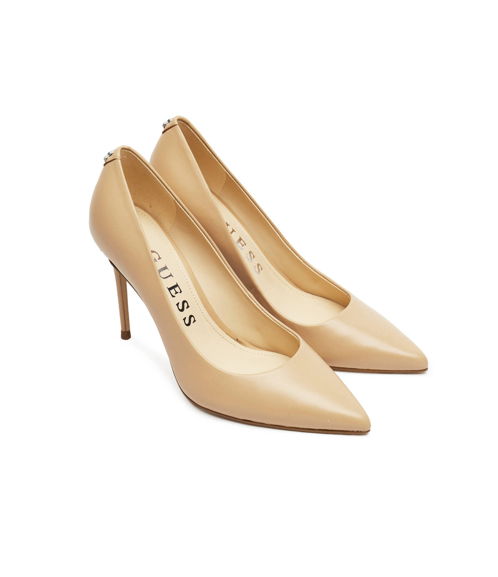Кожаные туфли на шпильках Guess - бежевый(FLPSB6 LEA08)