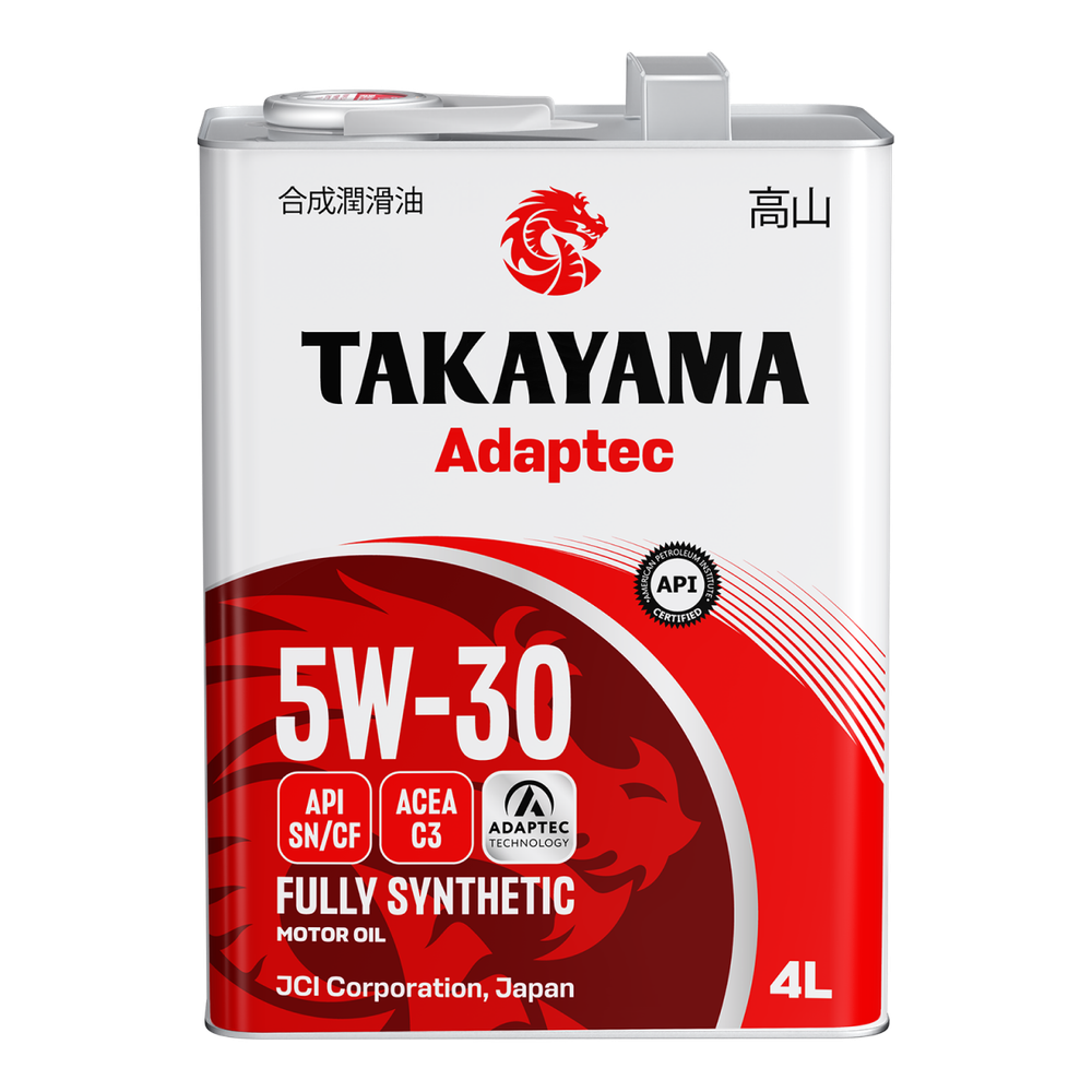 Моторное масло Takayama Adaptec 5W-30 SN/CF C3, синтетическое, 4 л