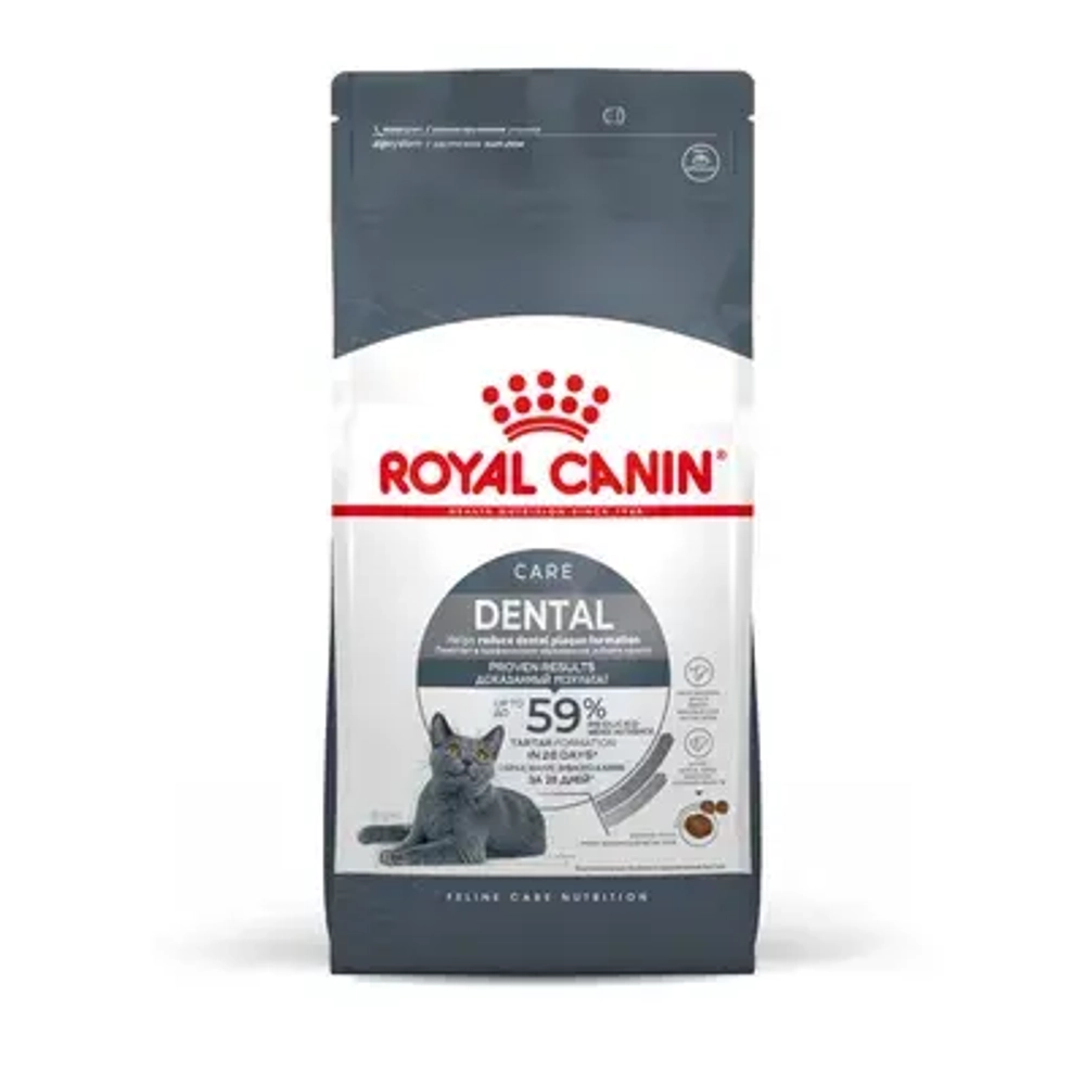 ROYAL CANIN (Роял Канин) Dental Care Корм сухой для взрослых кошек для профилактики образования зубного налета и зубного камня, 400 г