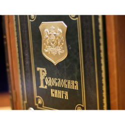 Семейный альбом родословная «Балтийский Малахит», кожаная обложка