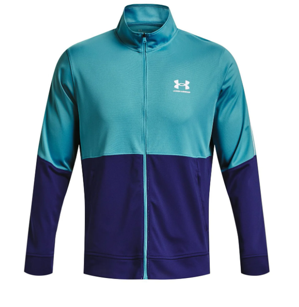 Мужская теннисная кофта Under Armour Men's UA Pique Track Jacket - Бирюзовый