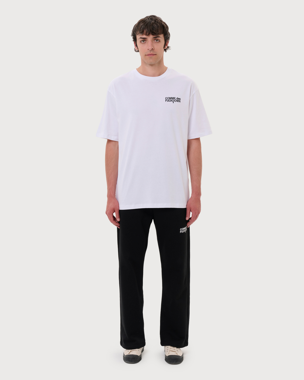 COMME DES FUCKDOWN ФУТБОЛКА БЕЛАЯ