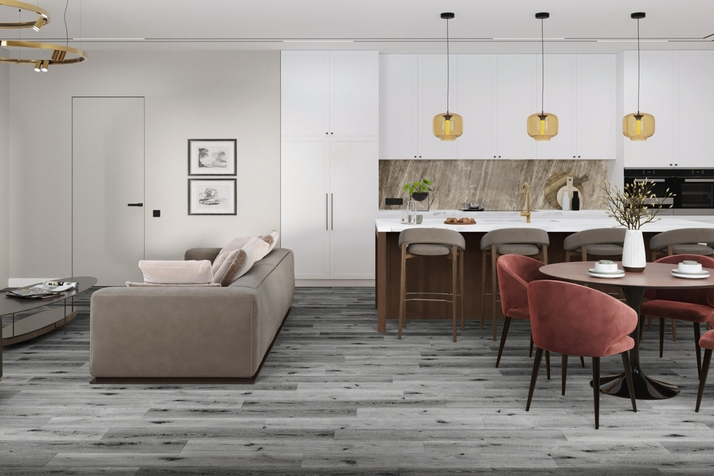 Кварц-винил SPC Damy Floor Family SPC 4 мм ДУБ СИЛЬВЕР 2.635 м2