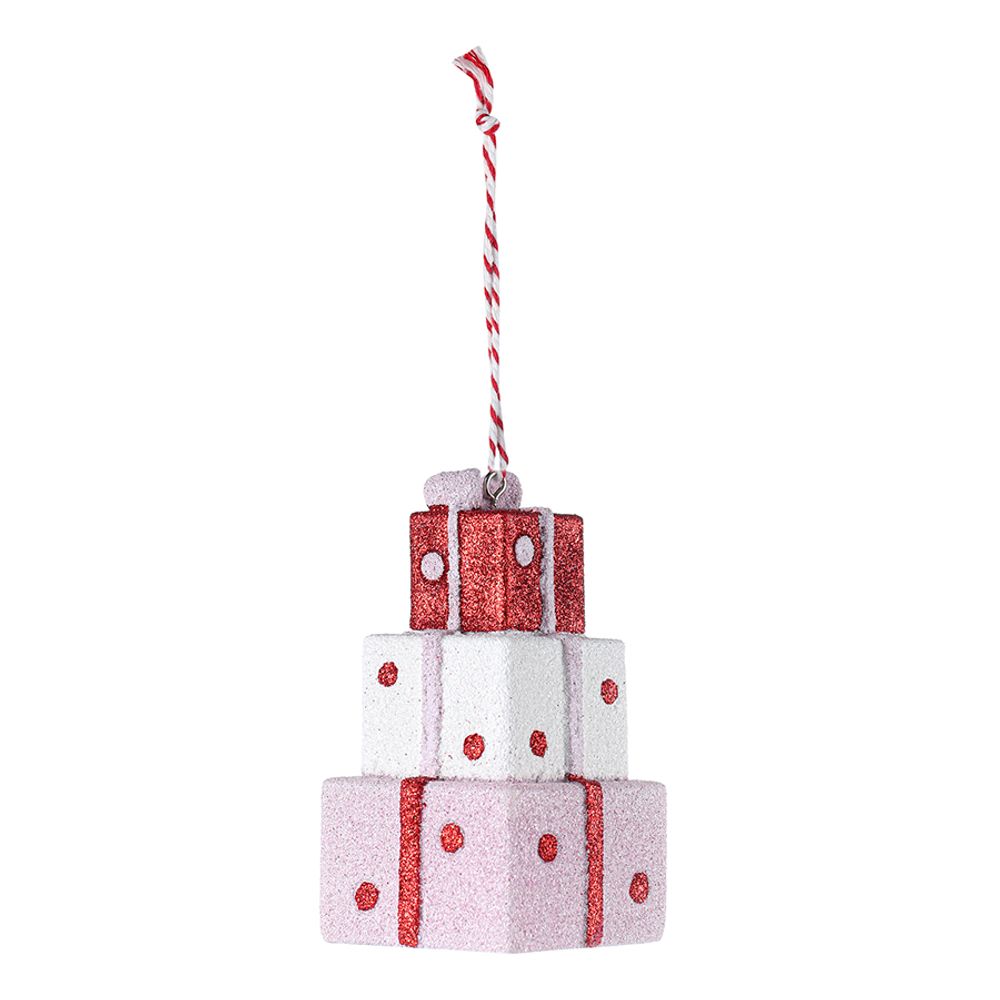 Набор ёлочных украшений Pink fairytale из коллекции New Year Essential, 4 шт.