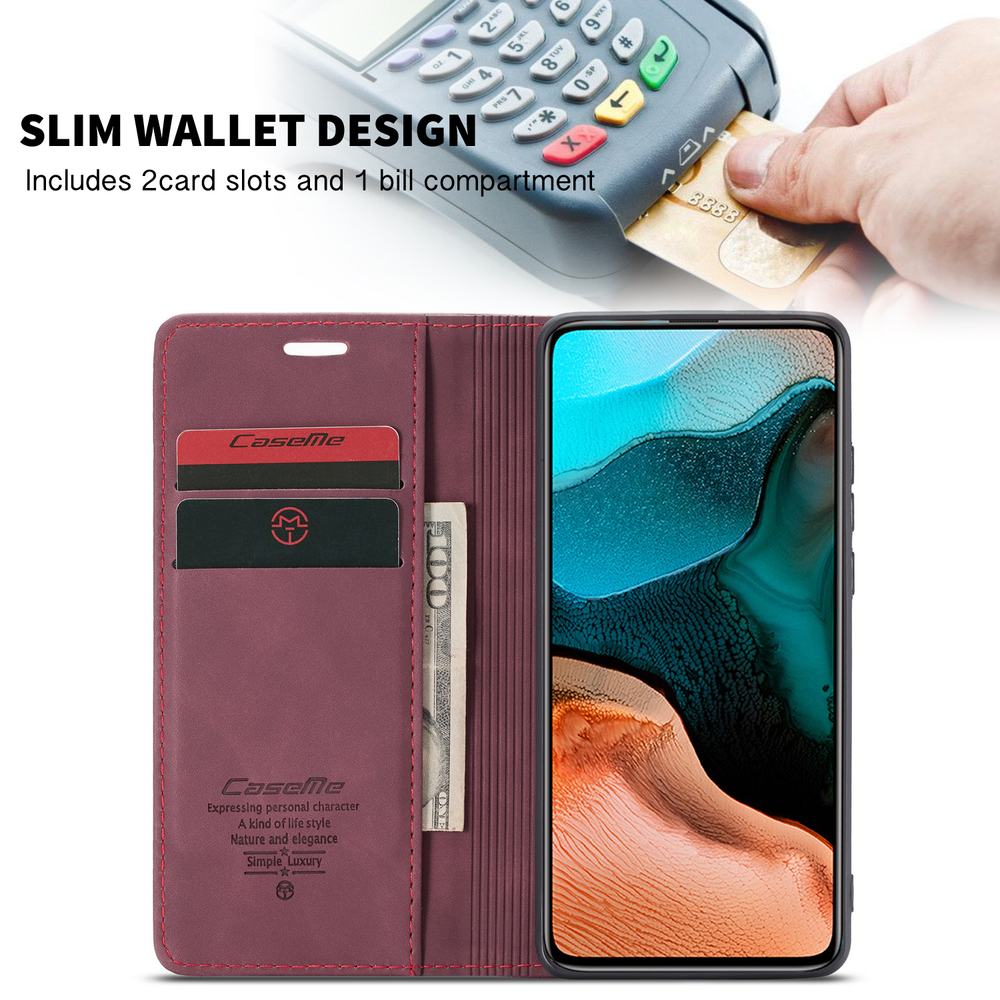 Чехол-книжка CaseMe Matte Poco F2 Pro