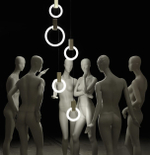 Pendant design lamp Halo by  Matthew McCormick (3 lampshade 20/20/40)
