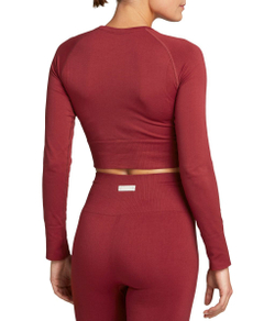 Женская теннисная футболка (длинный рукав) Bj_rn Borg Stockholm Seamless Crop Top W