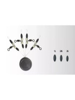 Стопор силиконовый с вертлюжком ST-5016-1L, 4 штуки