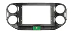 Комплект рамки с разъёмами 10"+can VW Tiguan 2007-2017 (любая аварийка) серебро