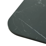 Стол Bradex Home Arthur раскладной 120-184x80x75см, керамогранит чёрный мрамор Greys Black, чёрный
