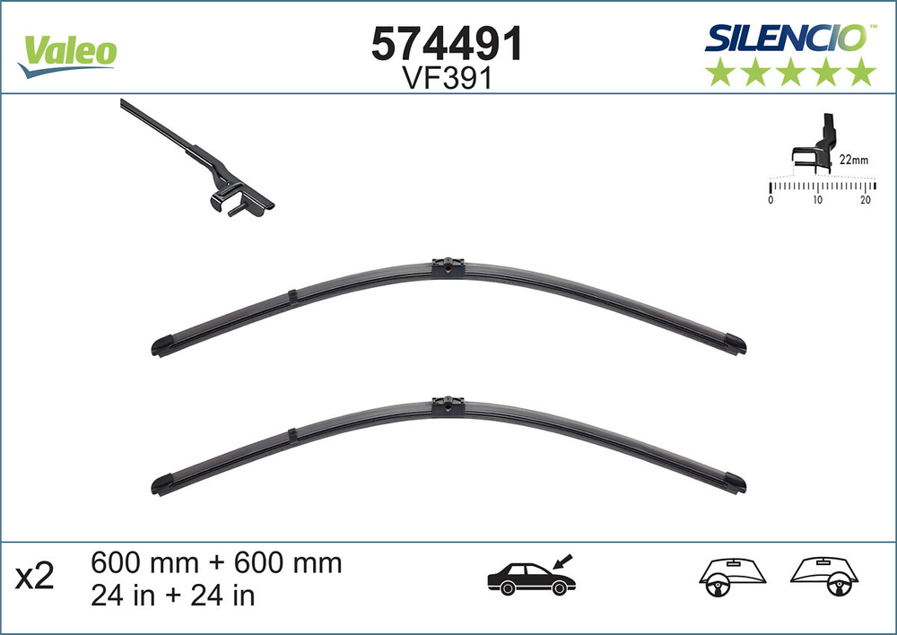 VALEO - 574491-VAL - Wiper Blade