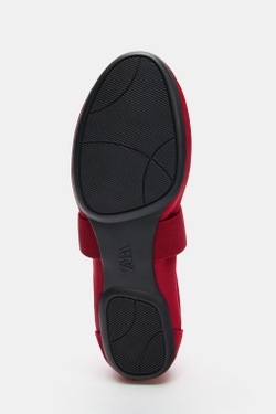 ZARA СПОРТИВНЫЕ БАЛЕТКИ С ЭЛАСТИЧНЫМ РЕМЕШКОМ, КРАСНЫЙ