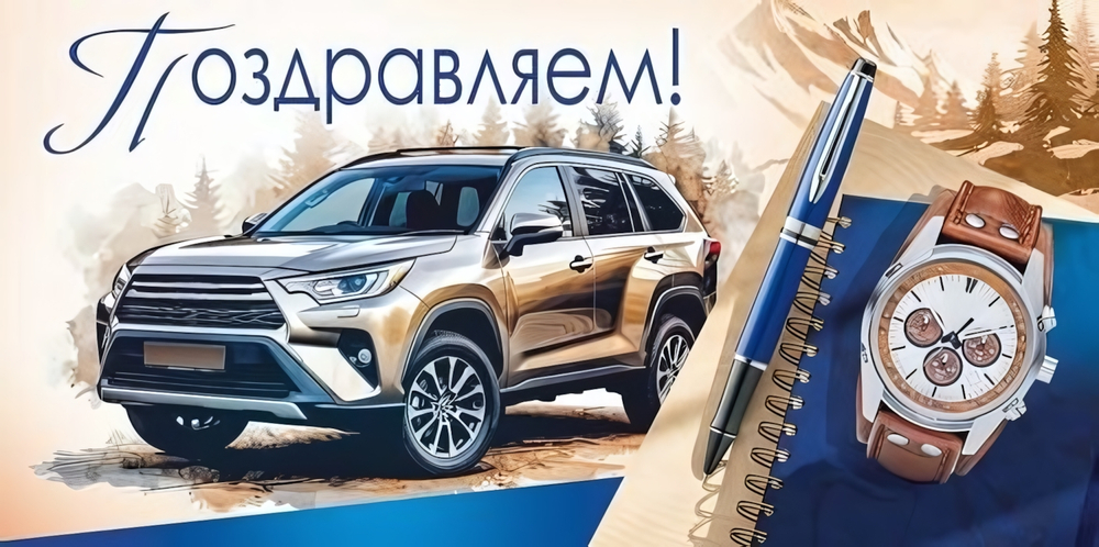 Конверт для денег "Поздравляем!" (машина) 30002087 (Империя поздравлений)