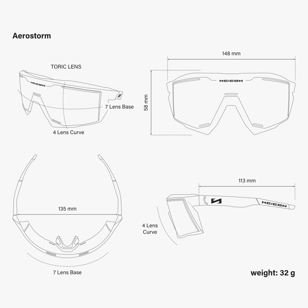 Спортивные очки c диоптриями Scicon Aerostorm Multi Mirror Gold