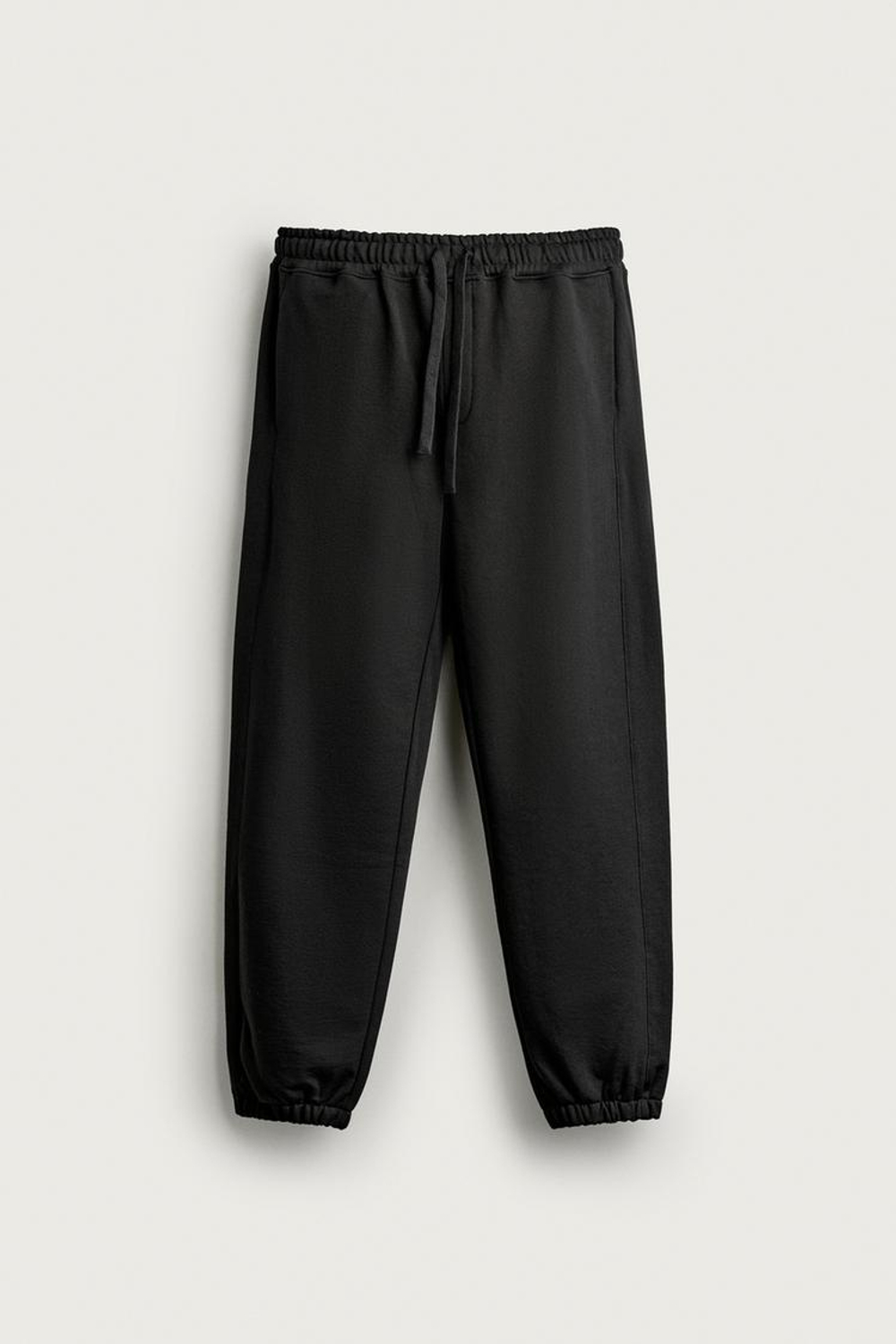 ZARA БАЗОВЫЕ СПОРТИВНЫЕ БРЮКИ, ЧЕРНЫЙ