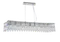Люстра подвесная NewRgy 5724R/9A CHROME+CLEAR, 9×40 Вт, хромированная и прозрачная