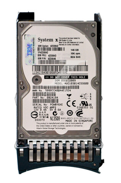 Жесткий диск IBM 146GB 2.5in 10K RPM SAS 6G Hot-Swap 42D0646