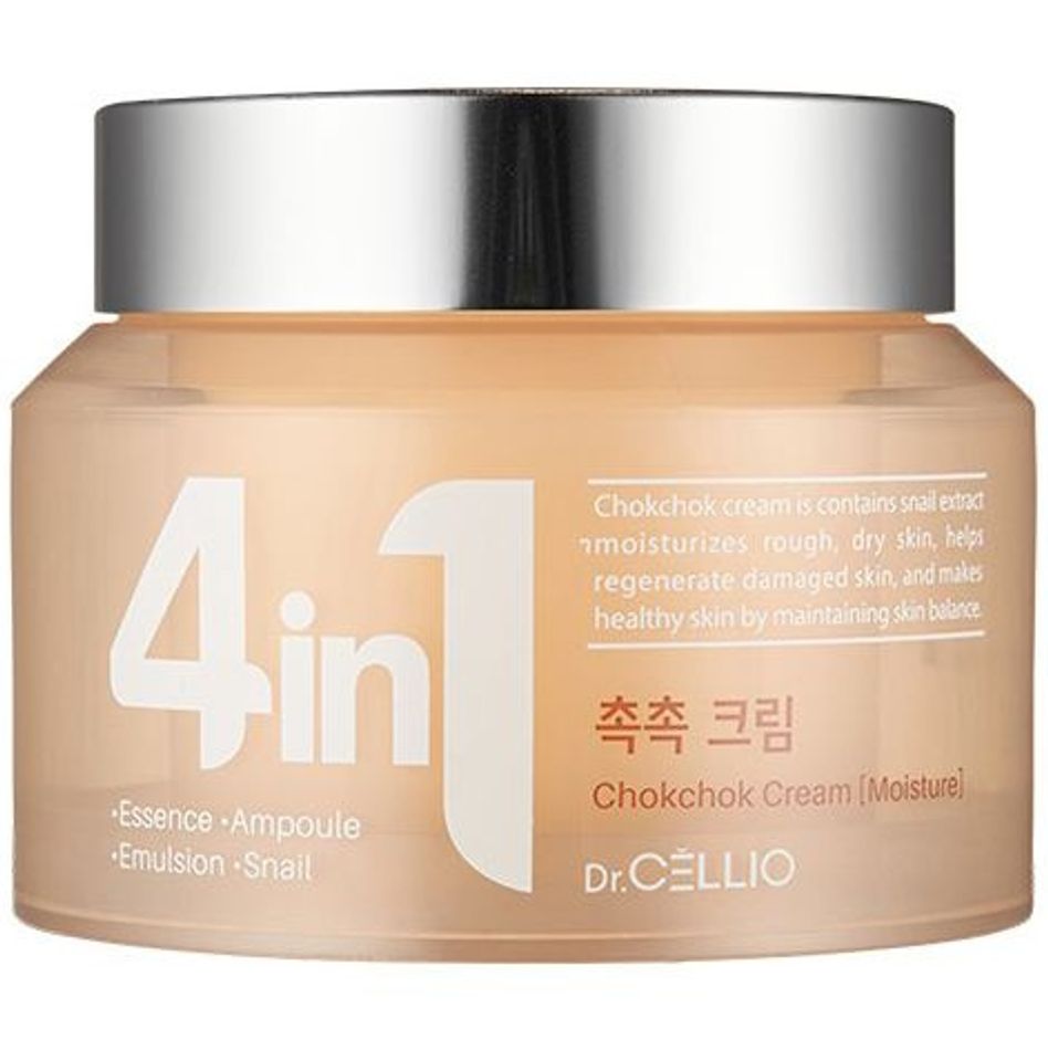 Востанавливающий крем Dr.Cellio 4in1 Chokchok Cream Snail 70мл