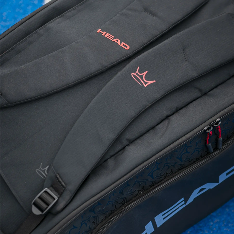 Сумка для падел Head Coello Pro X Padel L Black 2025, дуффл от Arturo Coello
