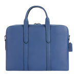 COACH Metropolitan Leather Portable One Shoulder Crossbody Briefcase Men"s Dark Blue