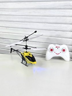 Игрушка Вертолет на радиоуправлении желтый (202388896-2)