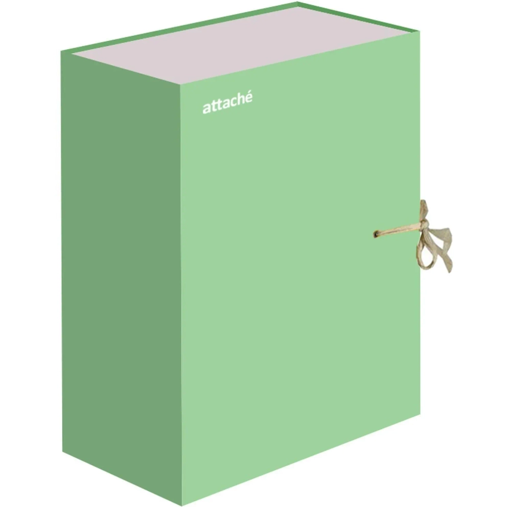 Папка архивная Attache Bright Сolours А4 лам.карт, лайм 120мм