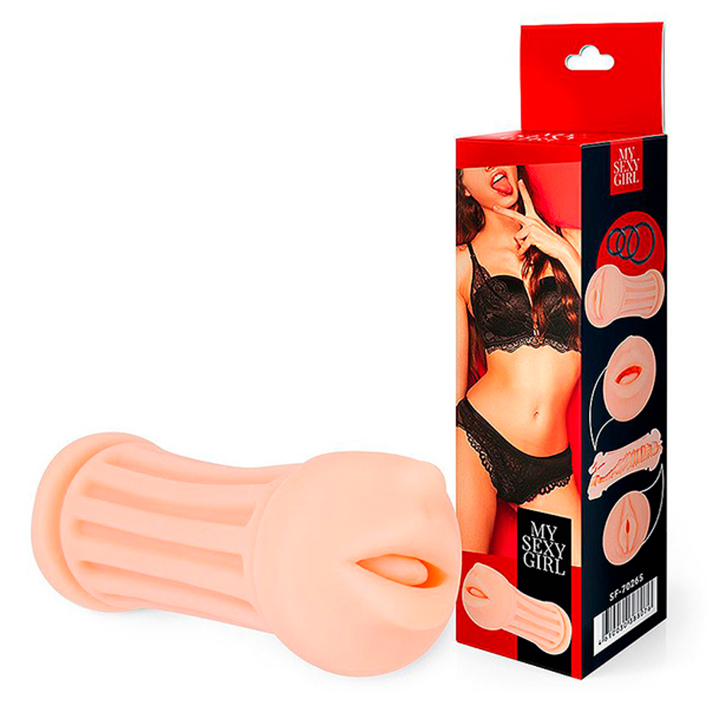 Двусторонний мастурбатор-ротик и вагина Bior Toys My Sexy Girl SF-70265