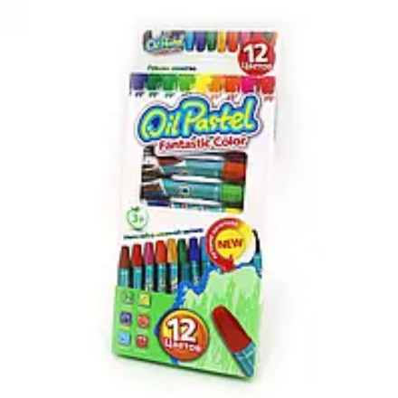 Восковые мелки Oil Pastel 12 шт