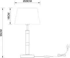 Интерьерная настольная лампа Robert A5066LT-1BK Arte Lamp