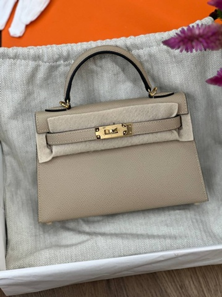 Сумка Hermes Kelly Mini Epsom ручной шов