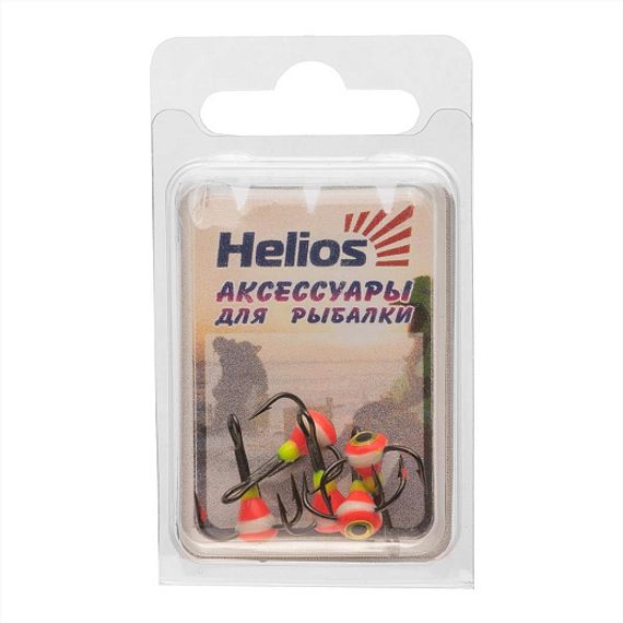 Тройник MUSTAD №16 3D глазок с эпоксидом 103P с фосфором (TRMS-16-E-103P) Helios