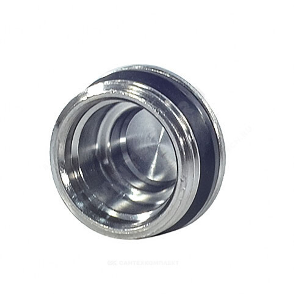 Пробка латунь 1 1/4" НР с герметичной прокладкой для коллектора R592D Giacomini R592DX006