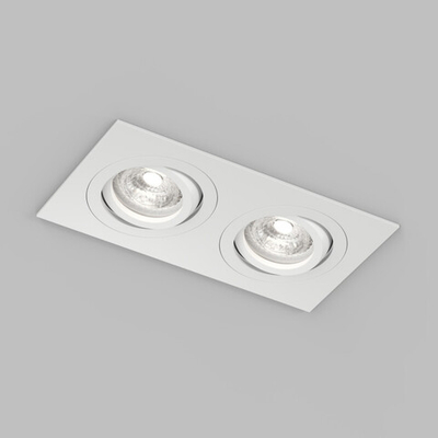 Встраиваемый влагозащищённый светильник HYDRO, IP44, 2?15 Вт LED макс., GU10, алюминий, белый
