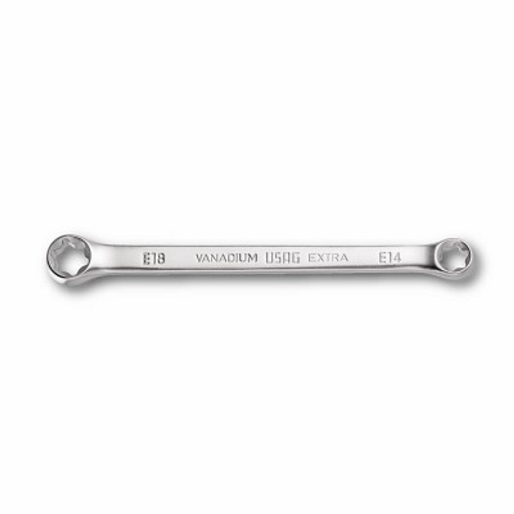 255 TX Прямой двусторонний накидной ключ, TORX E6xE8, USAG (Италия)