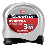 Рулетка Magnetic,3 м х 16 мм,магнитный зацеп Matrix — фото 4