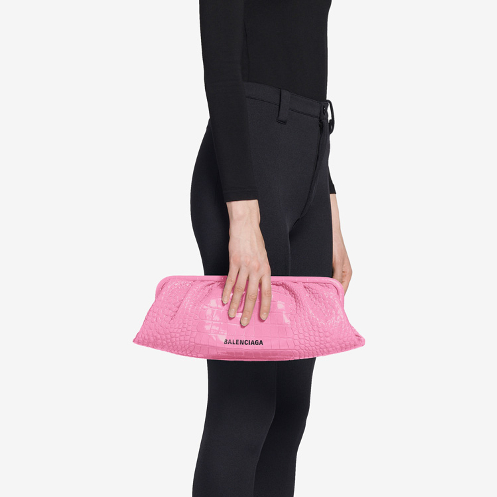 Balenciaga Cow Leather Cloud Bag, Shoulder Bag, Crossbody Bag, Clutch Extra Large Women"s Pink