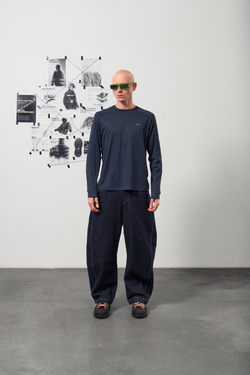 Лонгслив Blue Monte Structured Crew Neck Longsleeve "Black"
