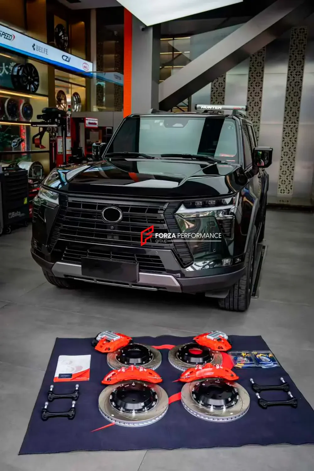 УСИЛЕННАЯ ТОРМОЗНАЯ СИСТЕМА ДЛЯ LEXUS GX550 2023+ Лексус