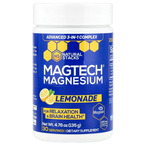Natural Stacks, MagTech®, со вкусом лимонада, 135 г (4,76 унции)