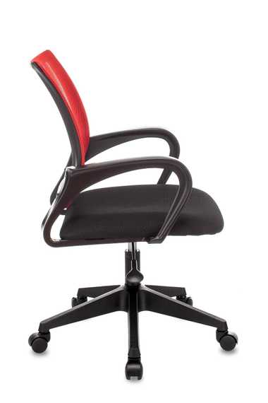 Кресло офисное TopChairs ST-Basic сетка/ткань красный