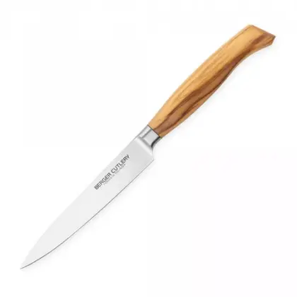 Нож для чистки и нарезки 12см Berger Cutlery Ergo Line Olive