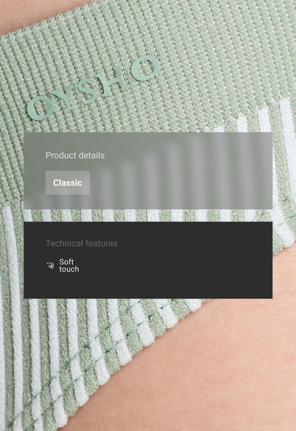 OYSHO Набор из трех бесшовных классических трусов Soft touch с перфорацией, зеленое яблоко