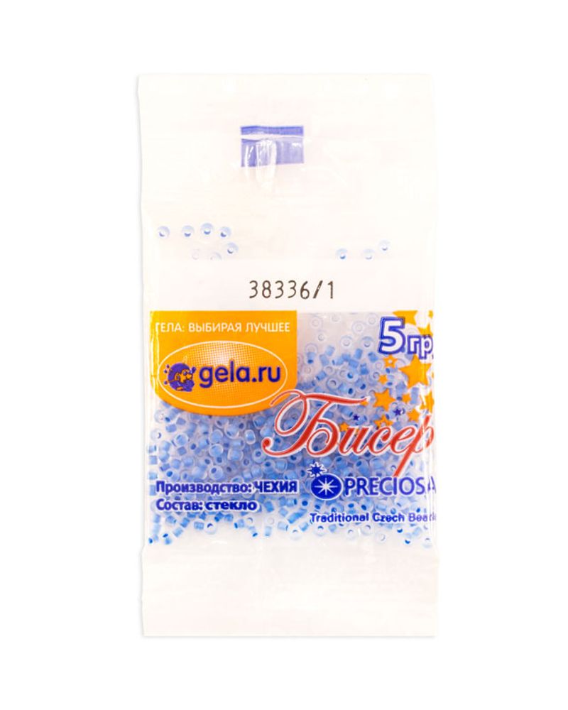 Бисер Preciosa 10/0, 50 г (10 шт по 5 г), цв.38336/1 Бисер Preciosa 10/0, 50 г (10 шт по 5 г), цв.38336/1