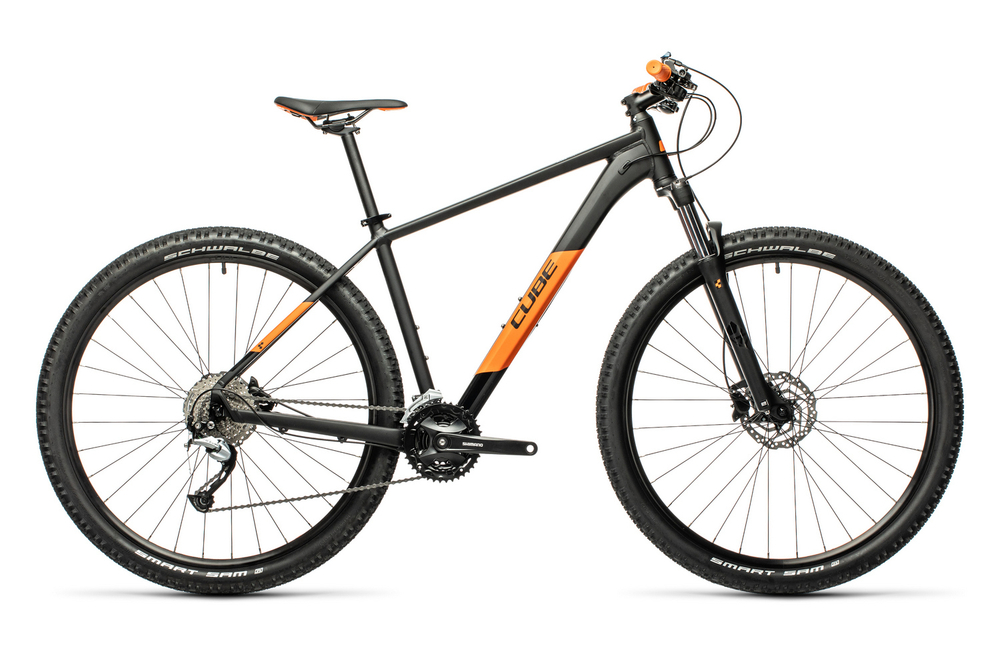 Велосипед CUBE 2021 AIM SL 27.5  black´n´orange  16"