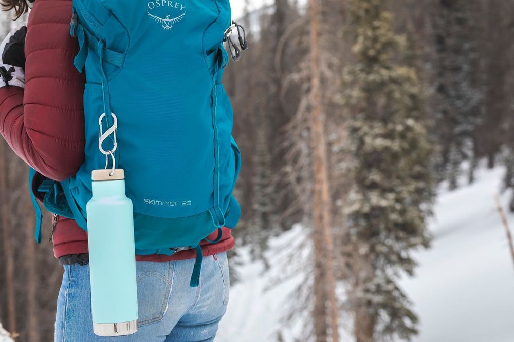 Термобутылка Klean Kanteen Insulated Classic 20oz (592 мл) Blue Tint