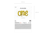 Шар "One" (золотой) (66 х 37 см)
