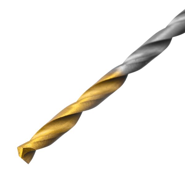 Набор сверл по металлу, 1-13 мм, Р6М5-TiN, Golden Tip, 25 шт Denzel